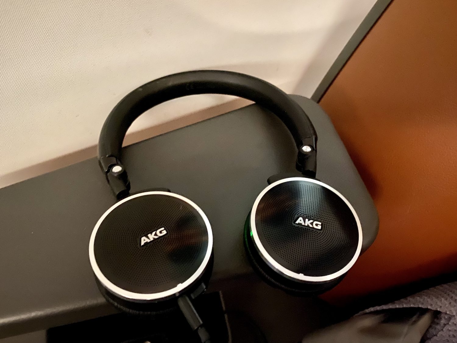 akg branded headphones