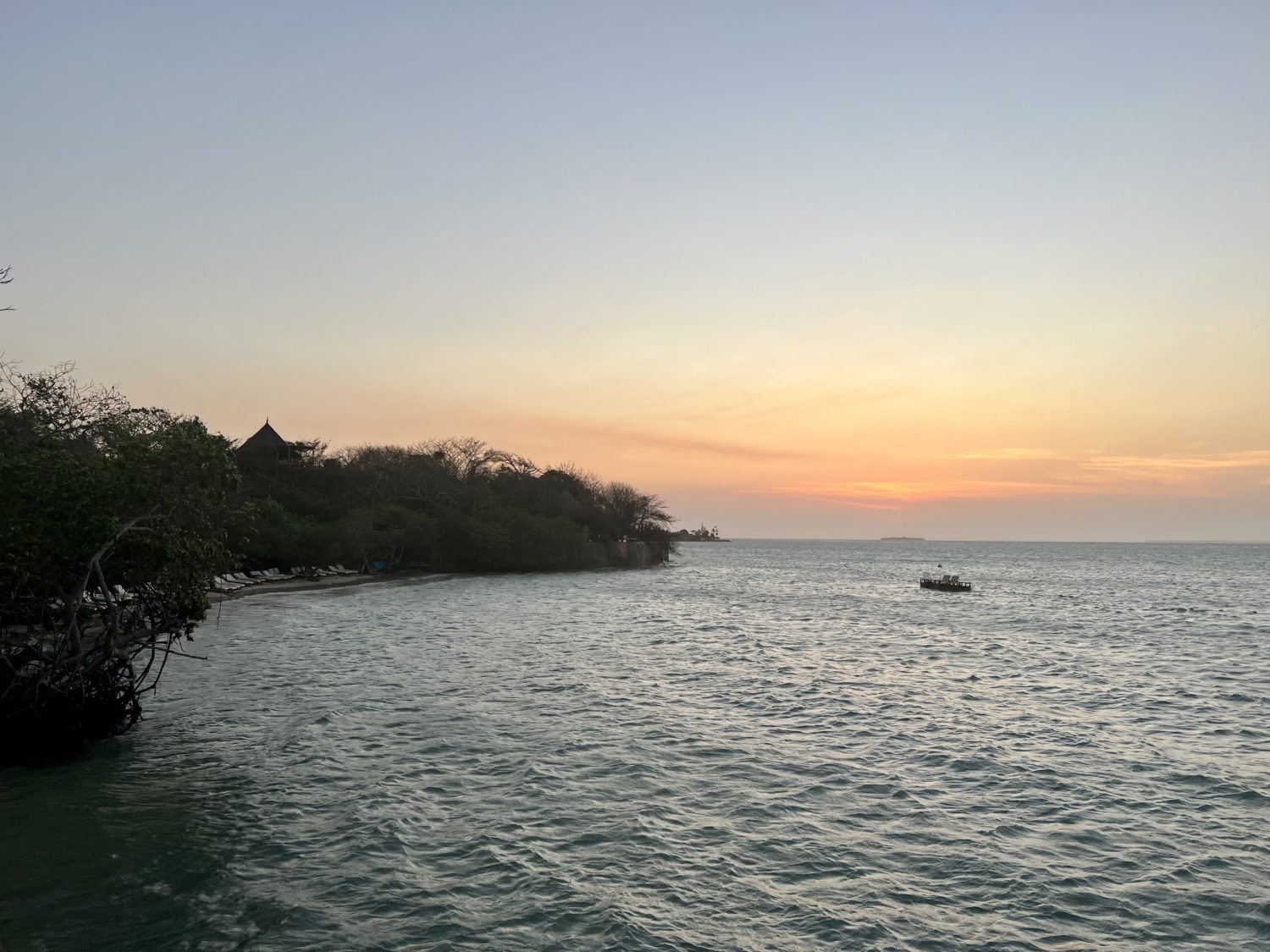 sunset in baru colombia