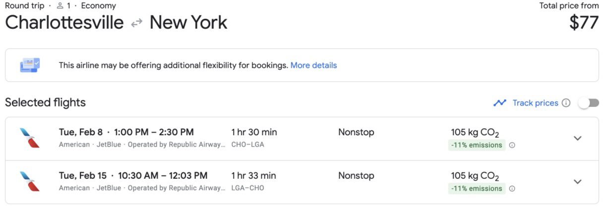 LaGuardia flight deal