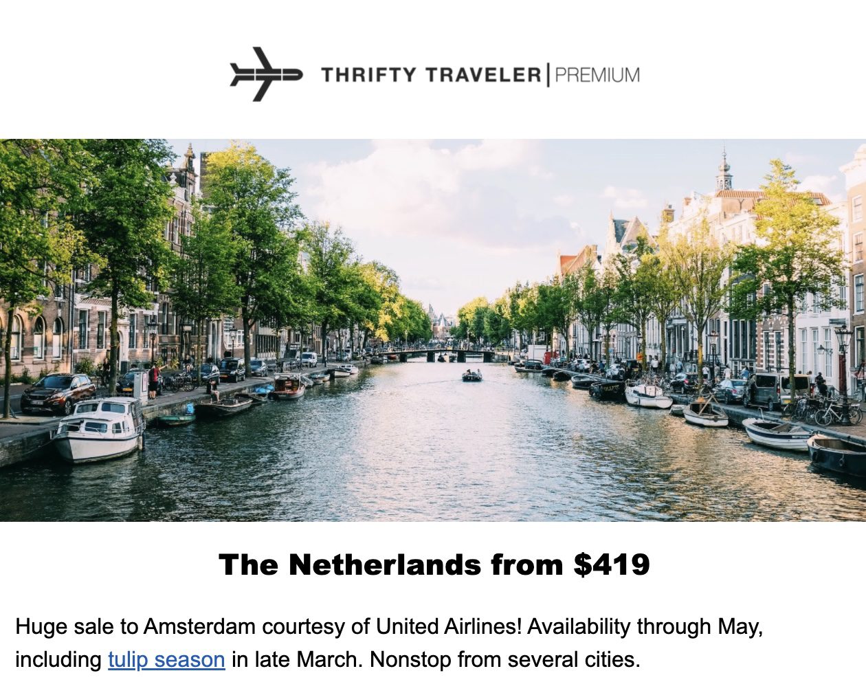 Cheap flights to Amsterdam