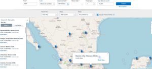 american airlines award map with web specials to mexico