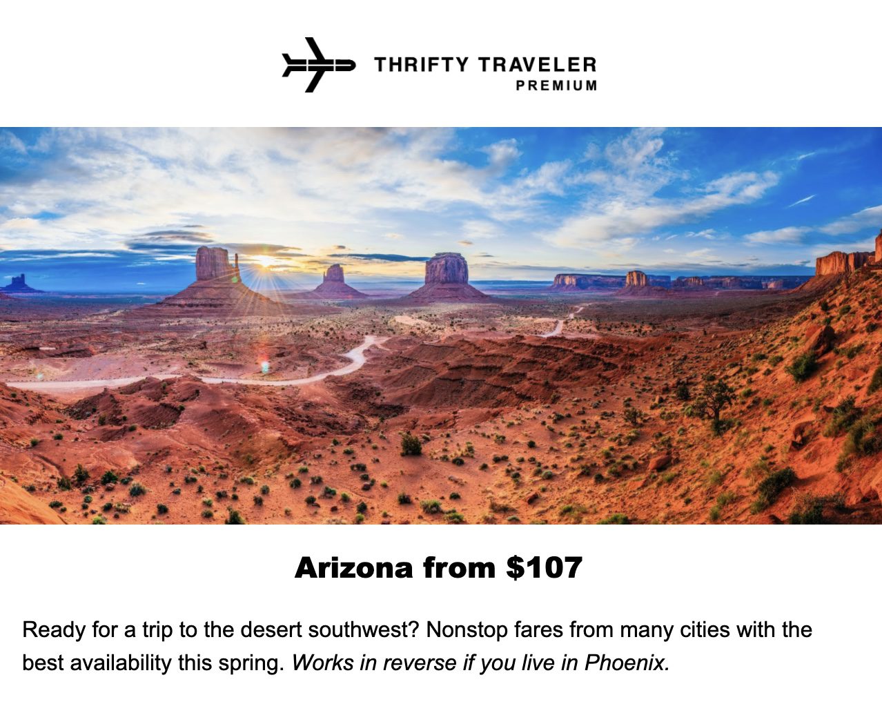 Super Bowl flight deal