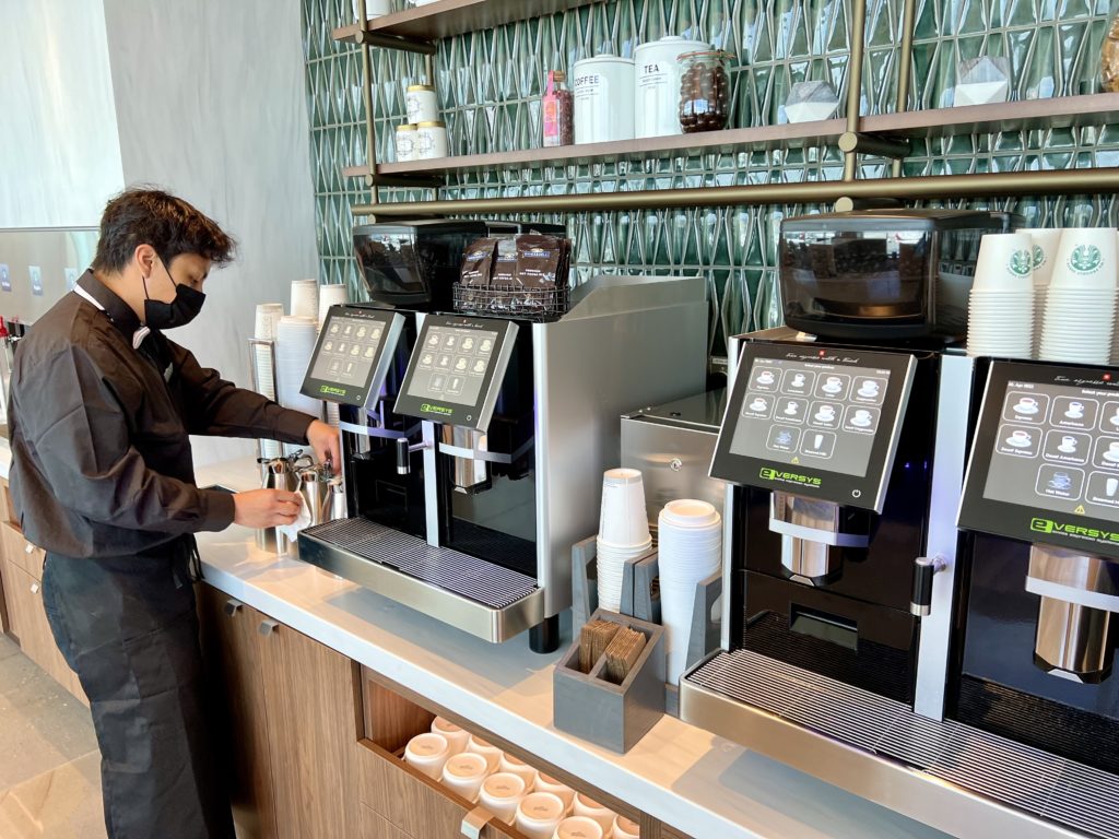 delta sky club los Angeles coffee bar