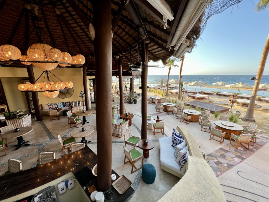 a large outdoor restaurant with terrace