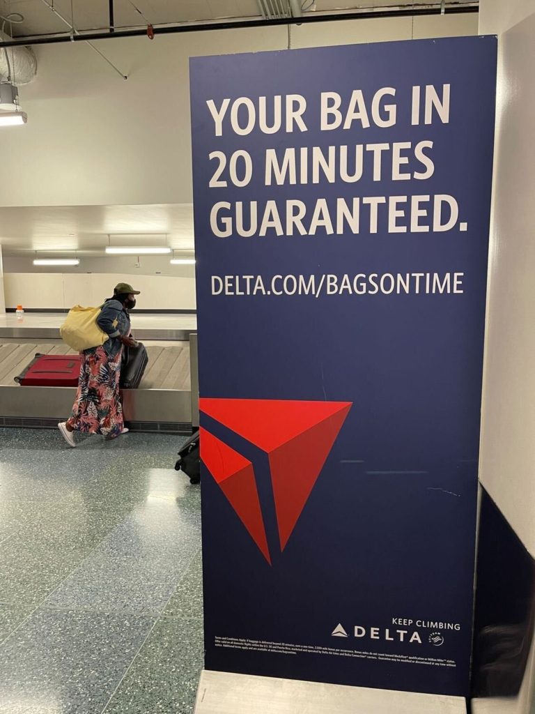 delta on time bags guarantee