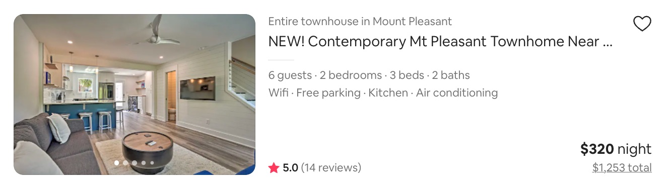airbnb charleston