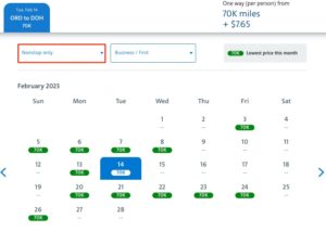 filter for nonstop flights only to find qatar flights