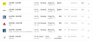 Los Angeles to Las Vegas one way