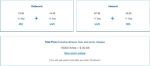 miami to cancun mexico using british airways avios