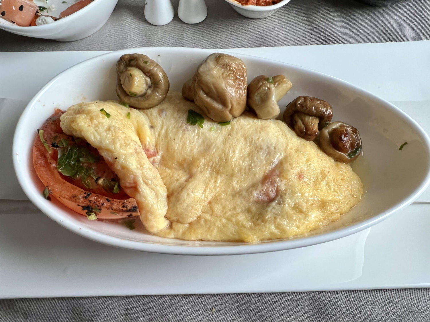 turkish airlines business class breakfast