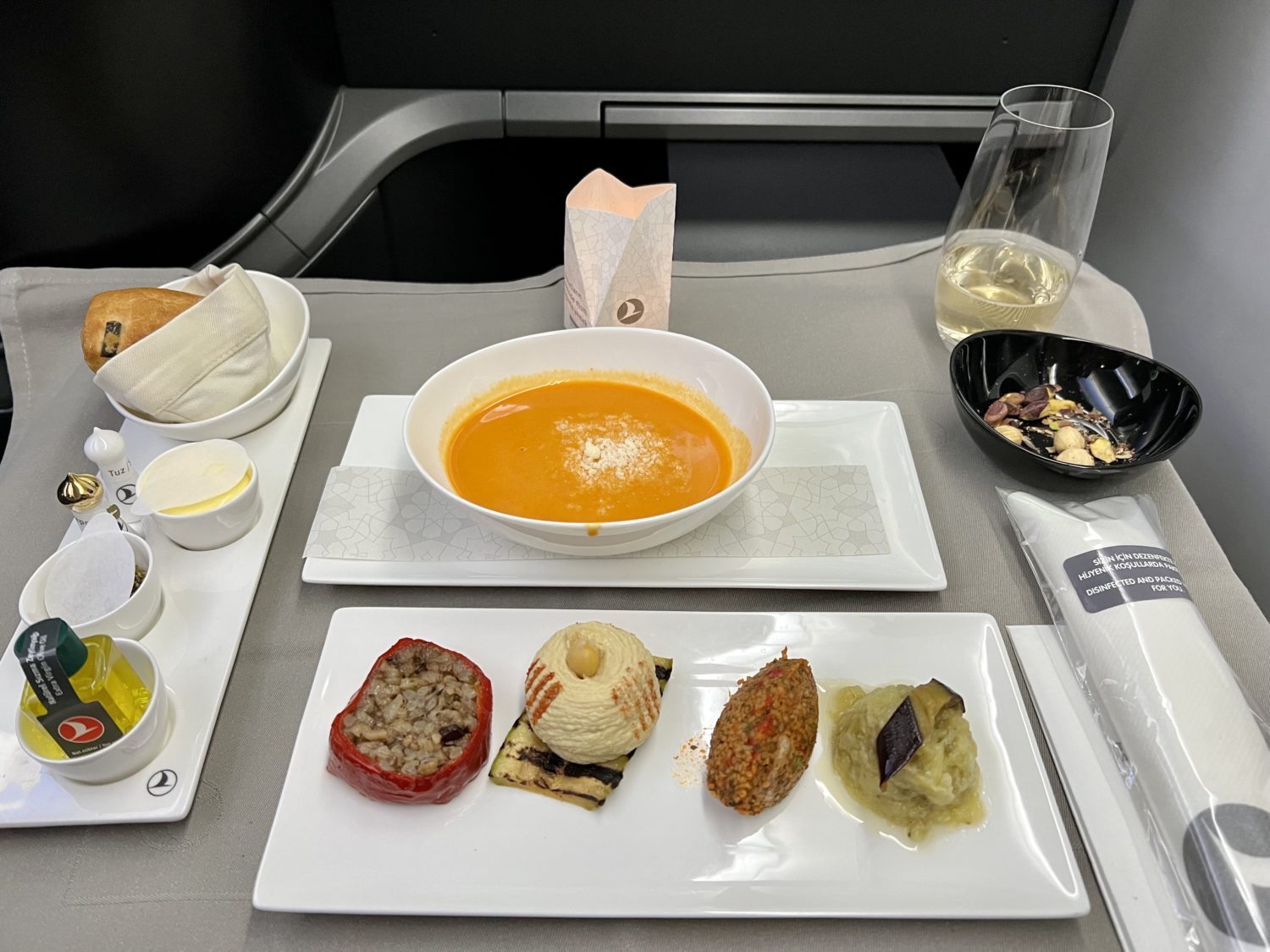 turkish airlines business class meal