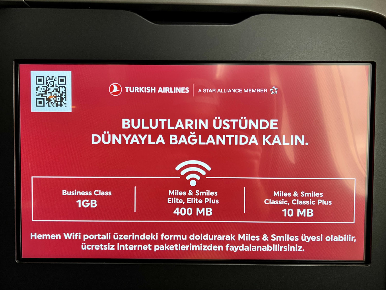 turkish airlines business class wi fi