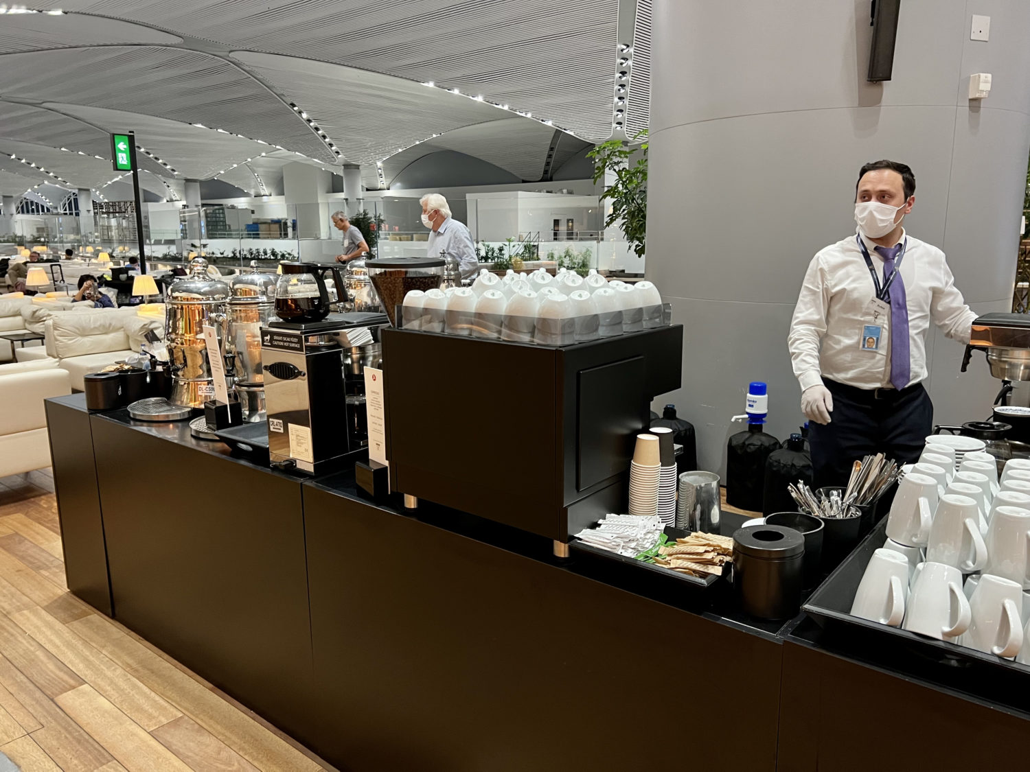 turkish airlines business class lounge coffee bar