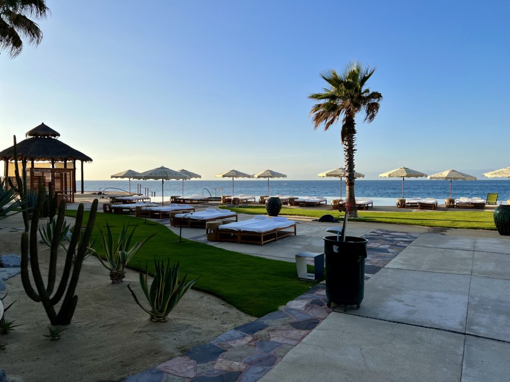 beach chairs overlooking the ocean