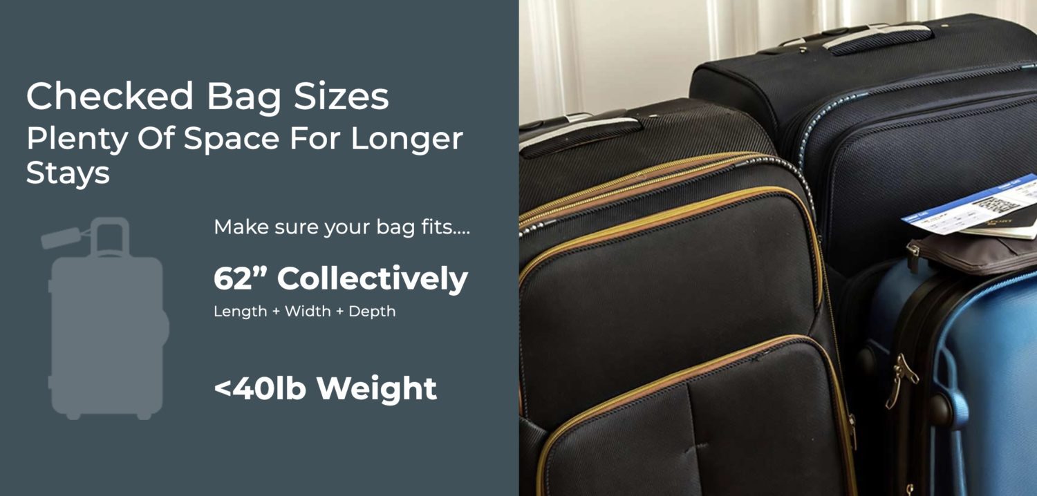 checked bag sizes on frontier 