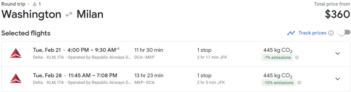 Cheap flights to Italy