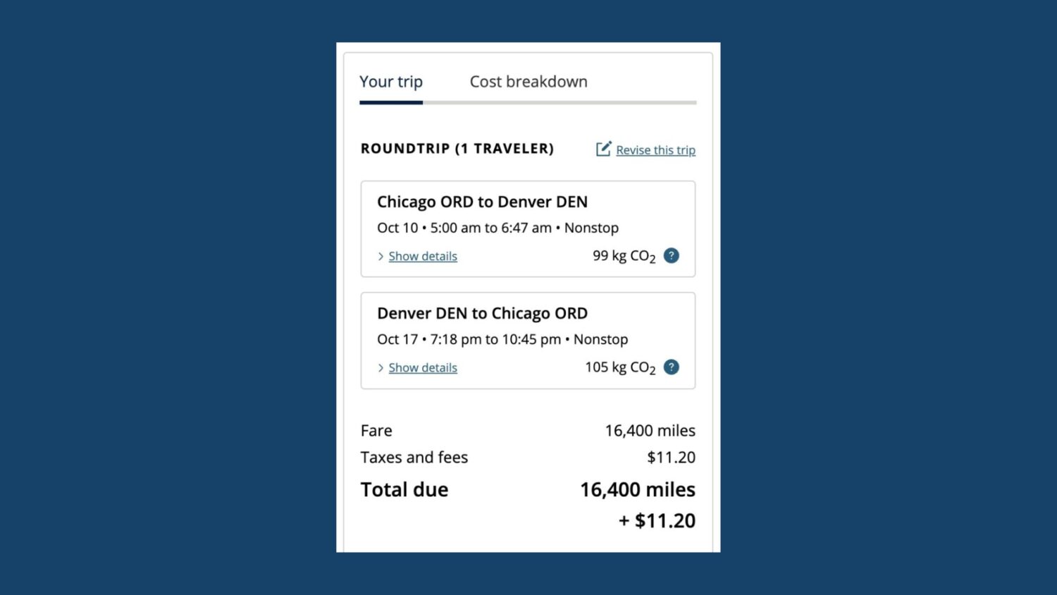 united deal to denver