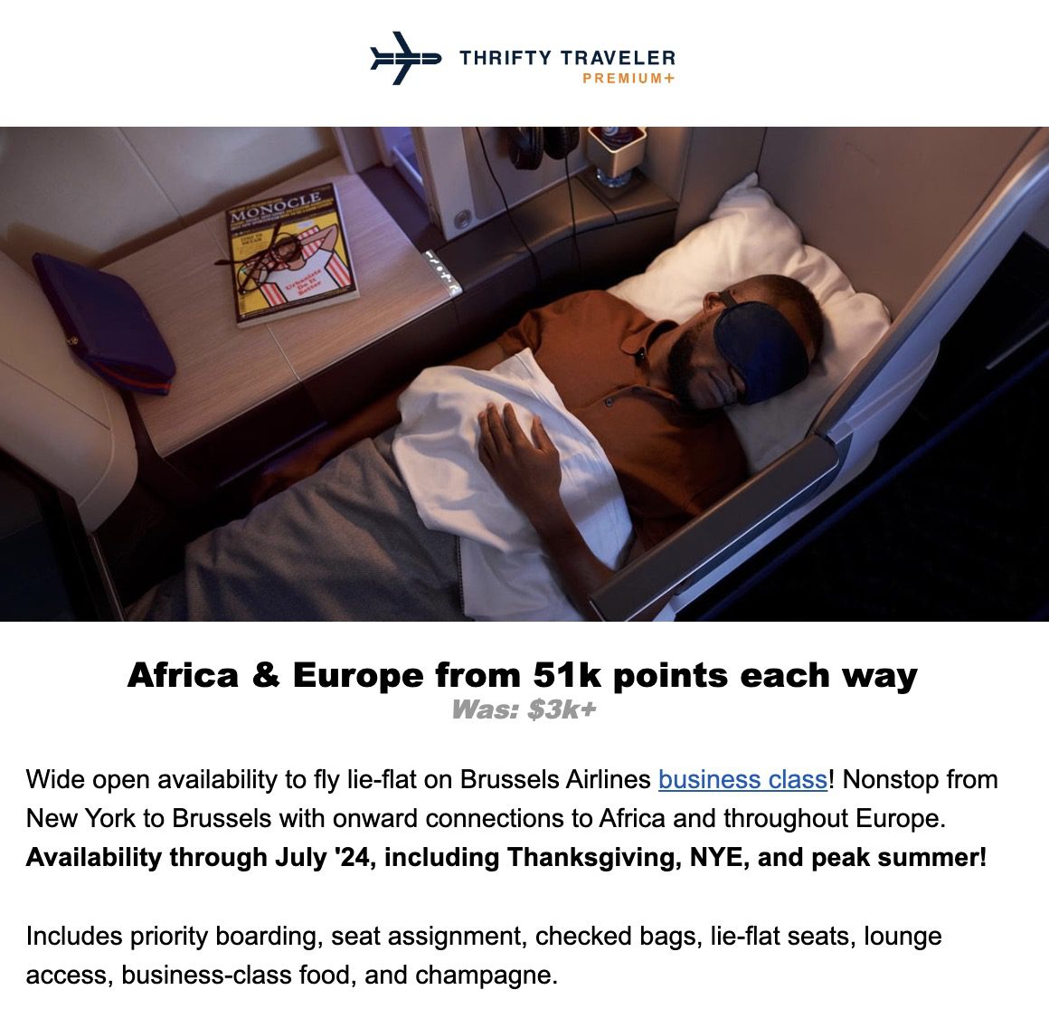 Brussels Airlines flight deal
