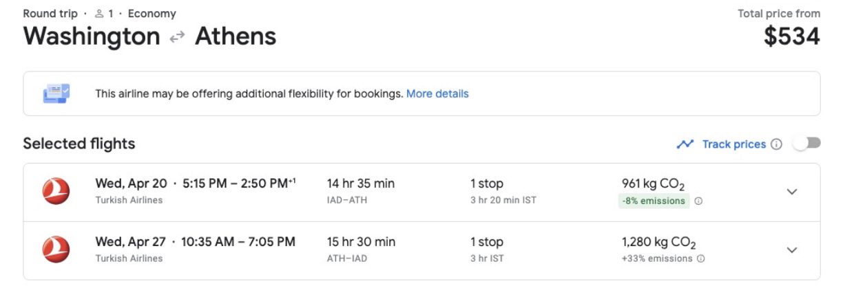 Cheap flights to Greece