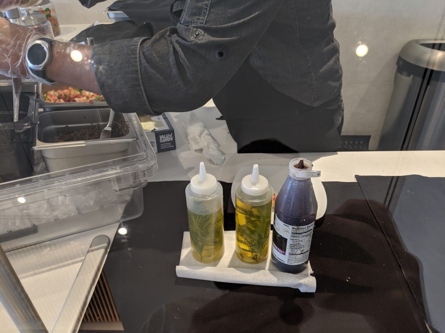 american flagship lounge bruschetta station