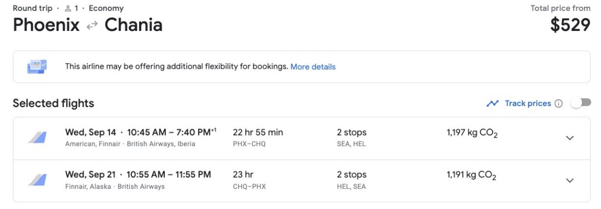 Cheap flights to Greece