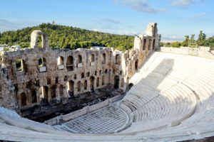 Theater at the Acropolis in Athens, Greece