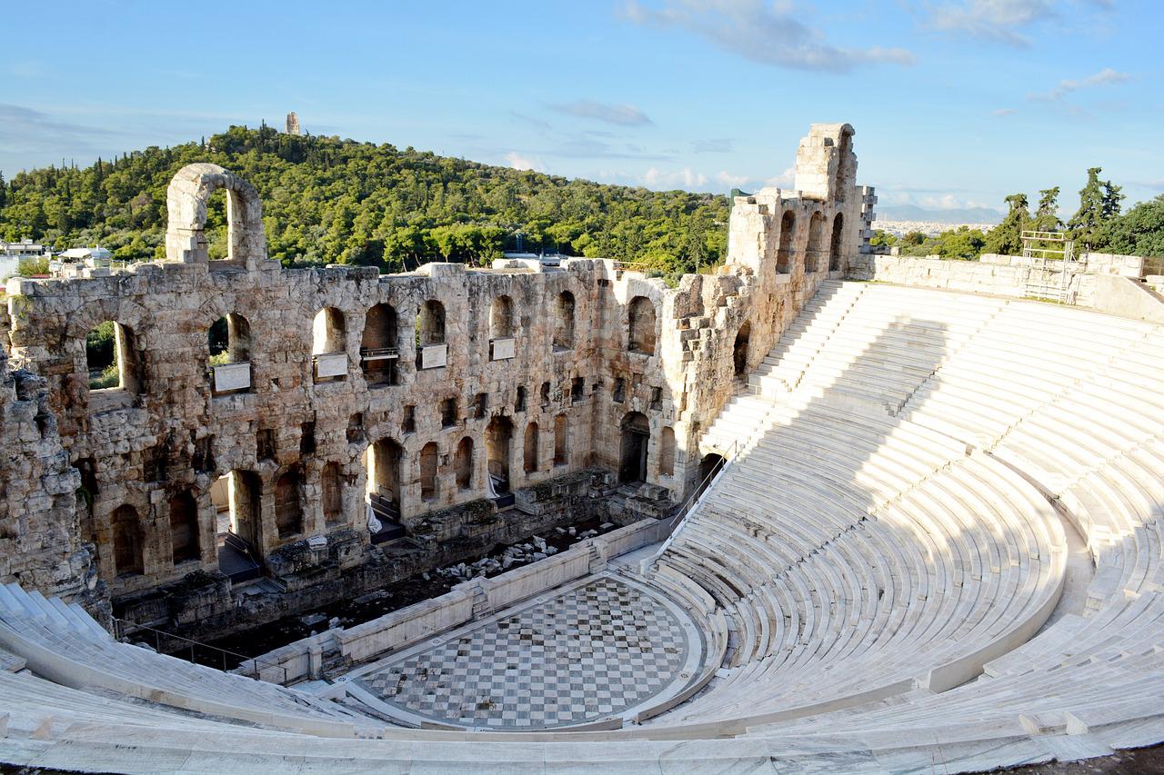 Theater at the Acropolis in Athens, Greece