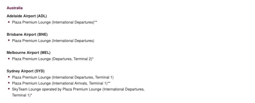 capital one lounges australia