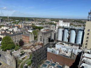 View of Dublin from Guinness rooftop bar