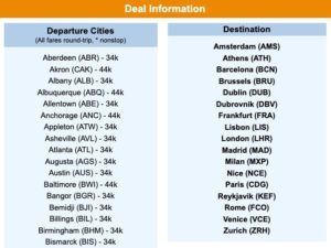 thrifty traveler premium SkyMiles deal Europe destinations