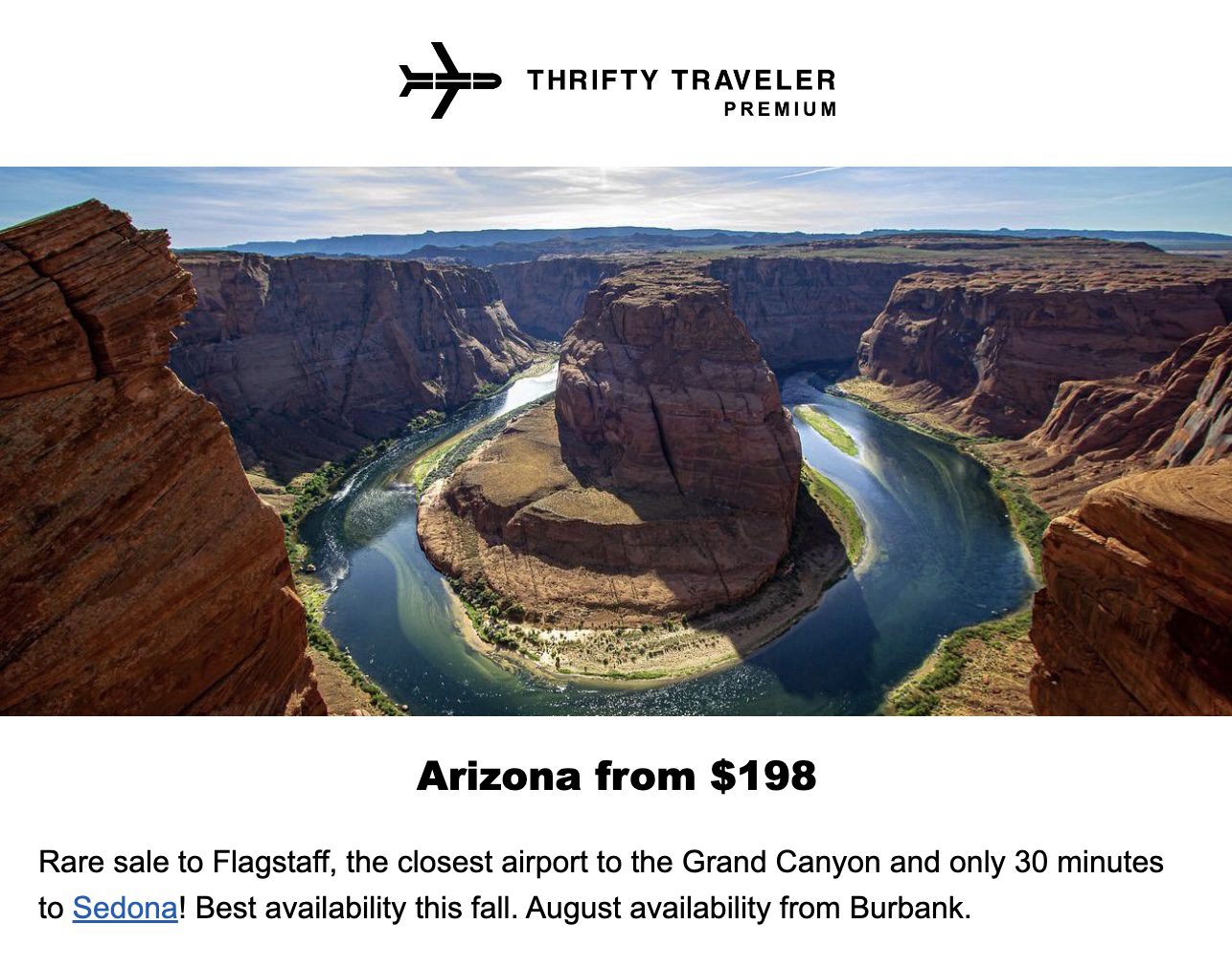 Grand Canyon flight deal