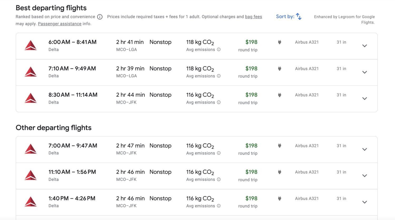 Orlando to New York City flights