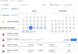 Chicago to Detroit Delta Google Flights