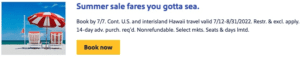 southwest airlines special offers sale
