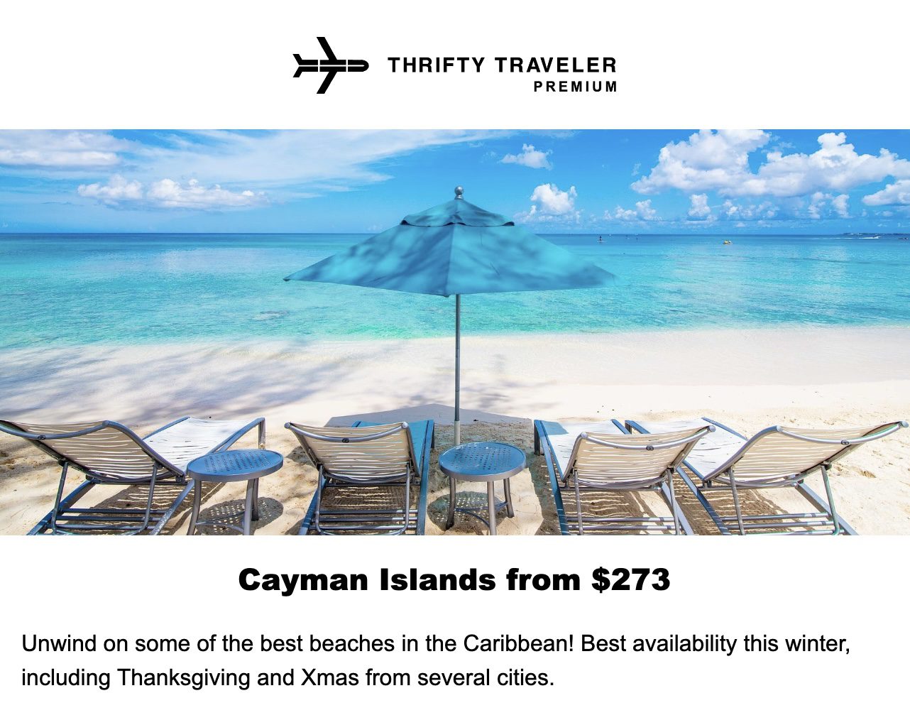 Cayman Islands flight deal