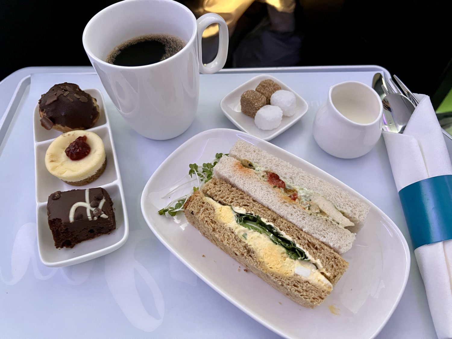aer lingus business class sandwich