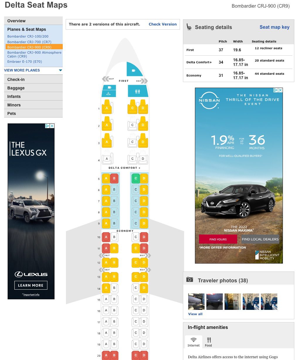 seatguru seat map