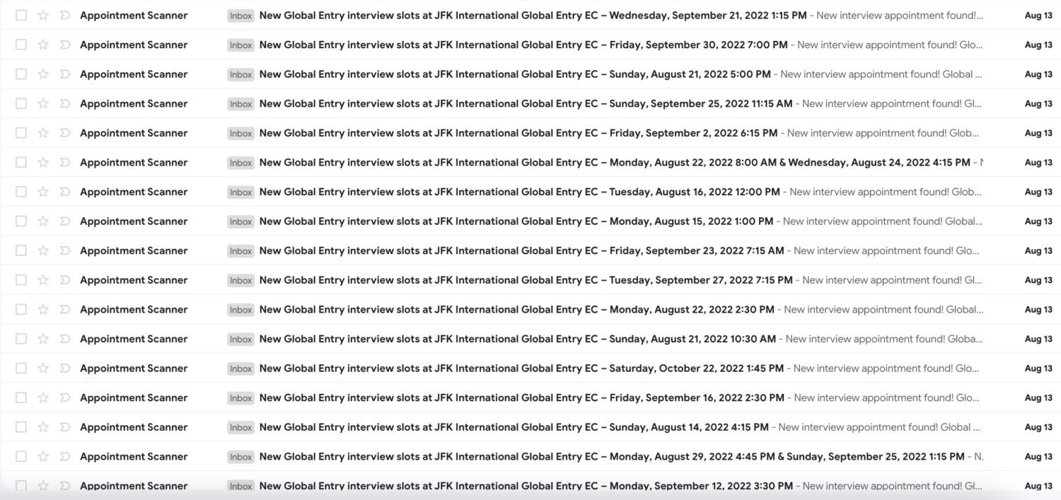 global entry jfk interviews