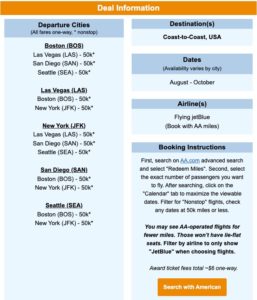 jetblue mint deal information