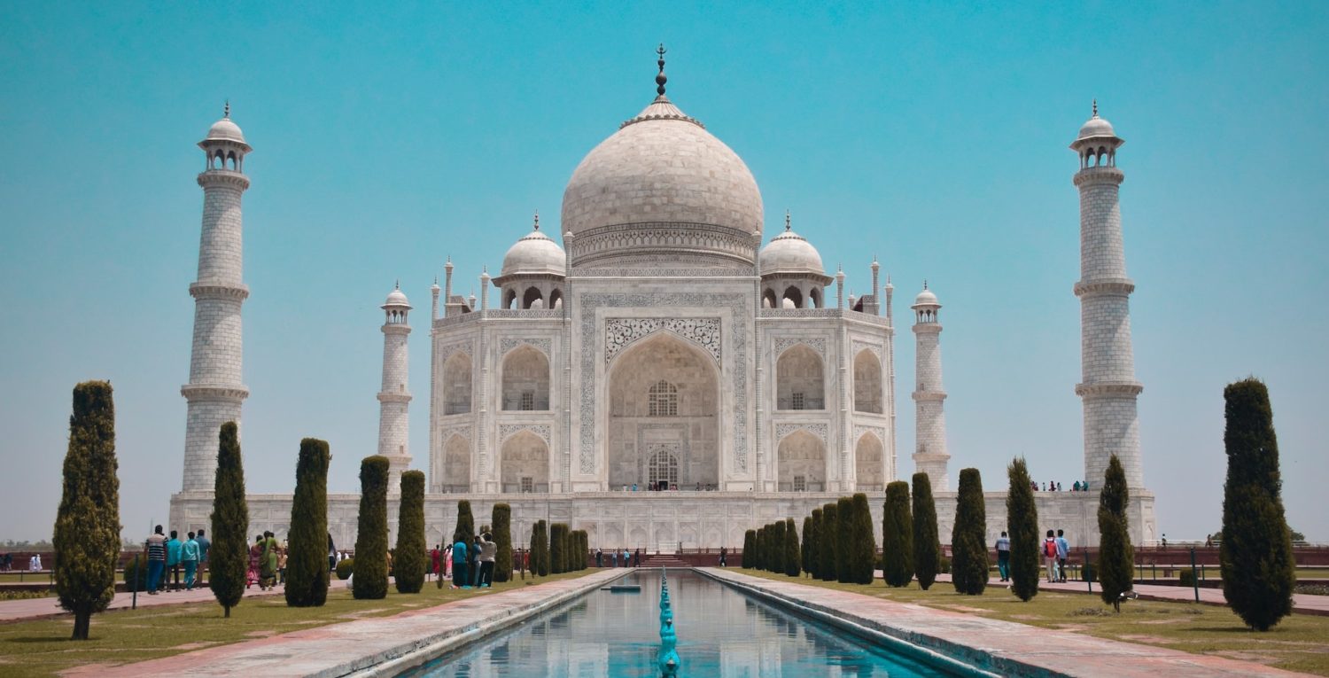 the Taj Mahal