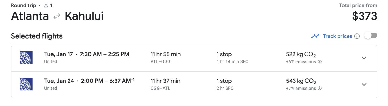 Atlanta to Hawaii flights