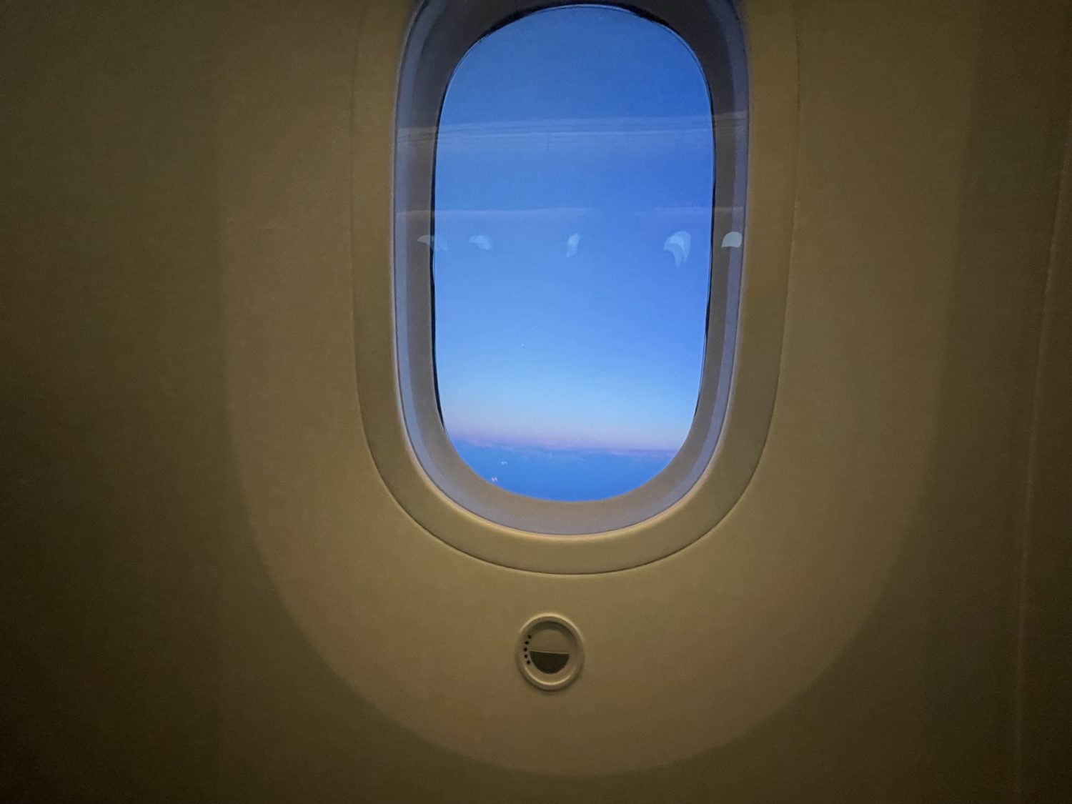 window on an airplane