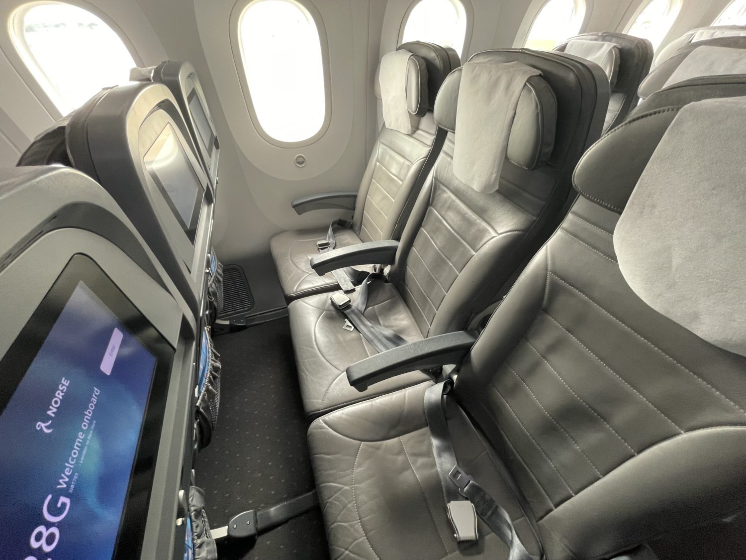 Economy airplane seats