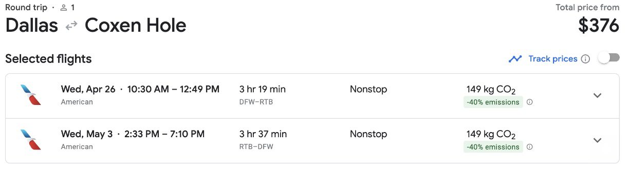 Cheap flights to Roatan