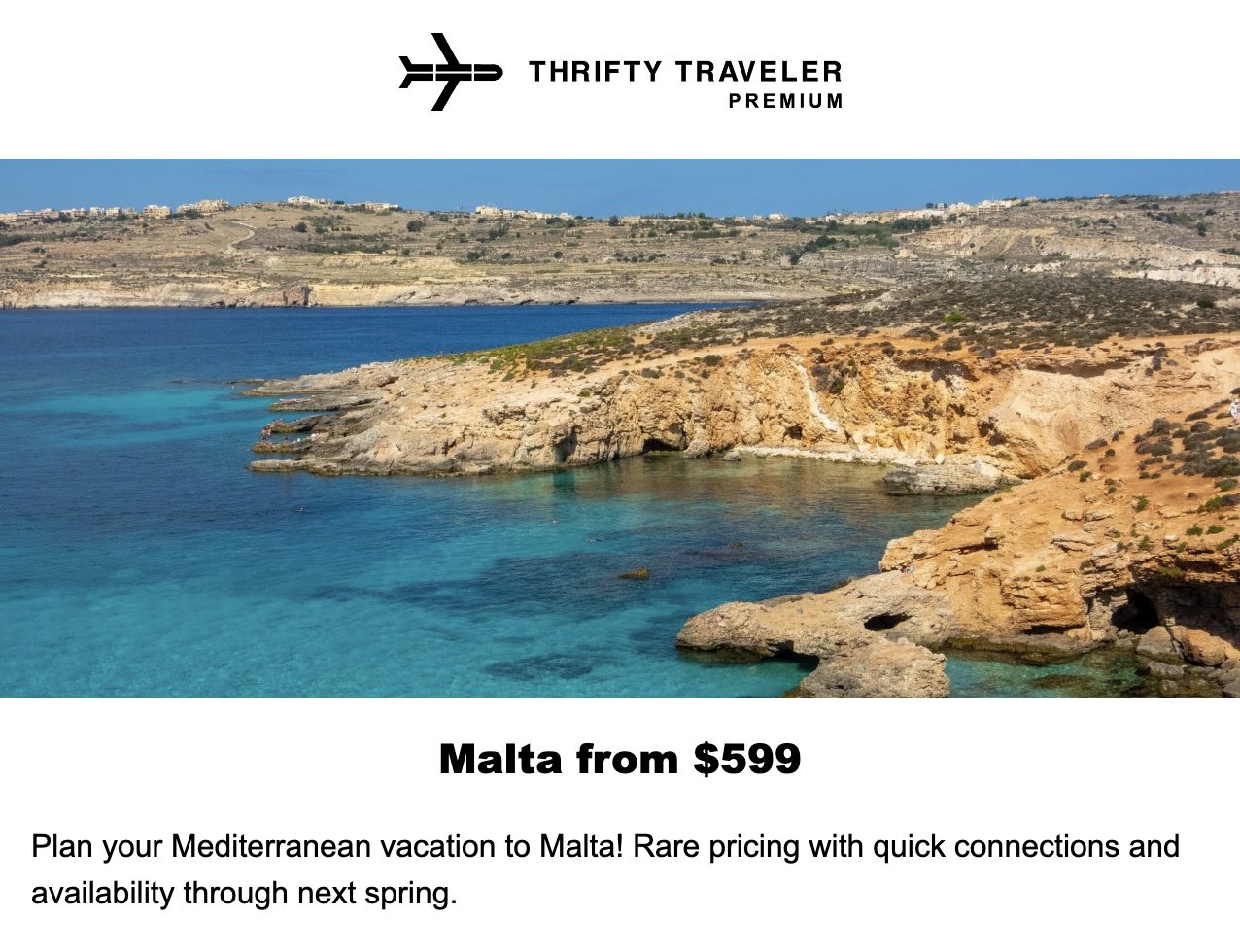Cheap flights to Malta