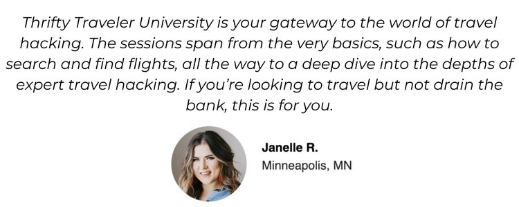 thrifty traveler university review