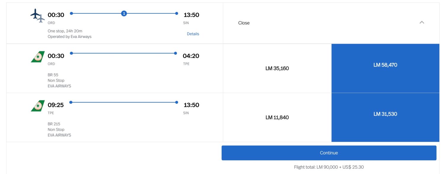 chicago to singapore flights