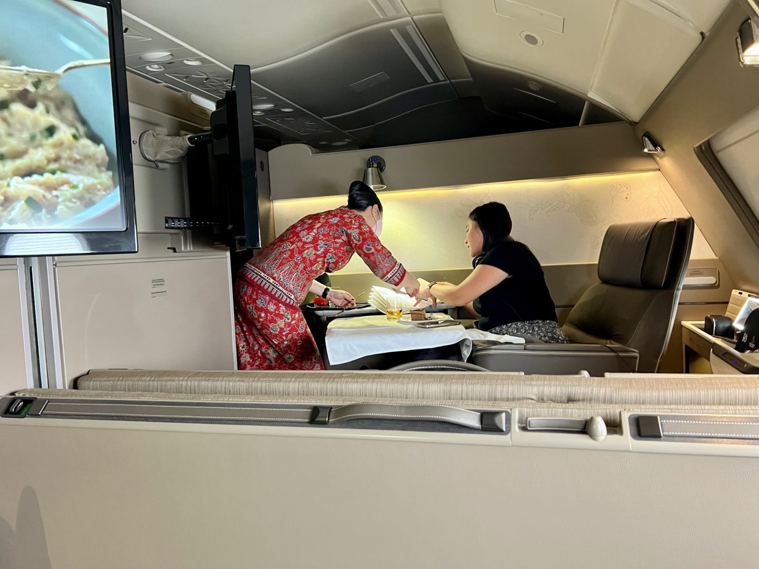 Singapore Airlines first class crew