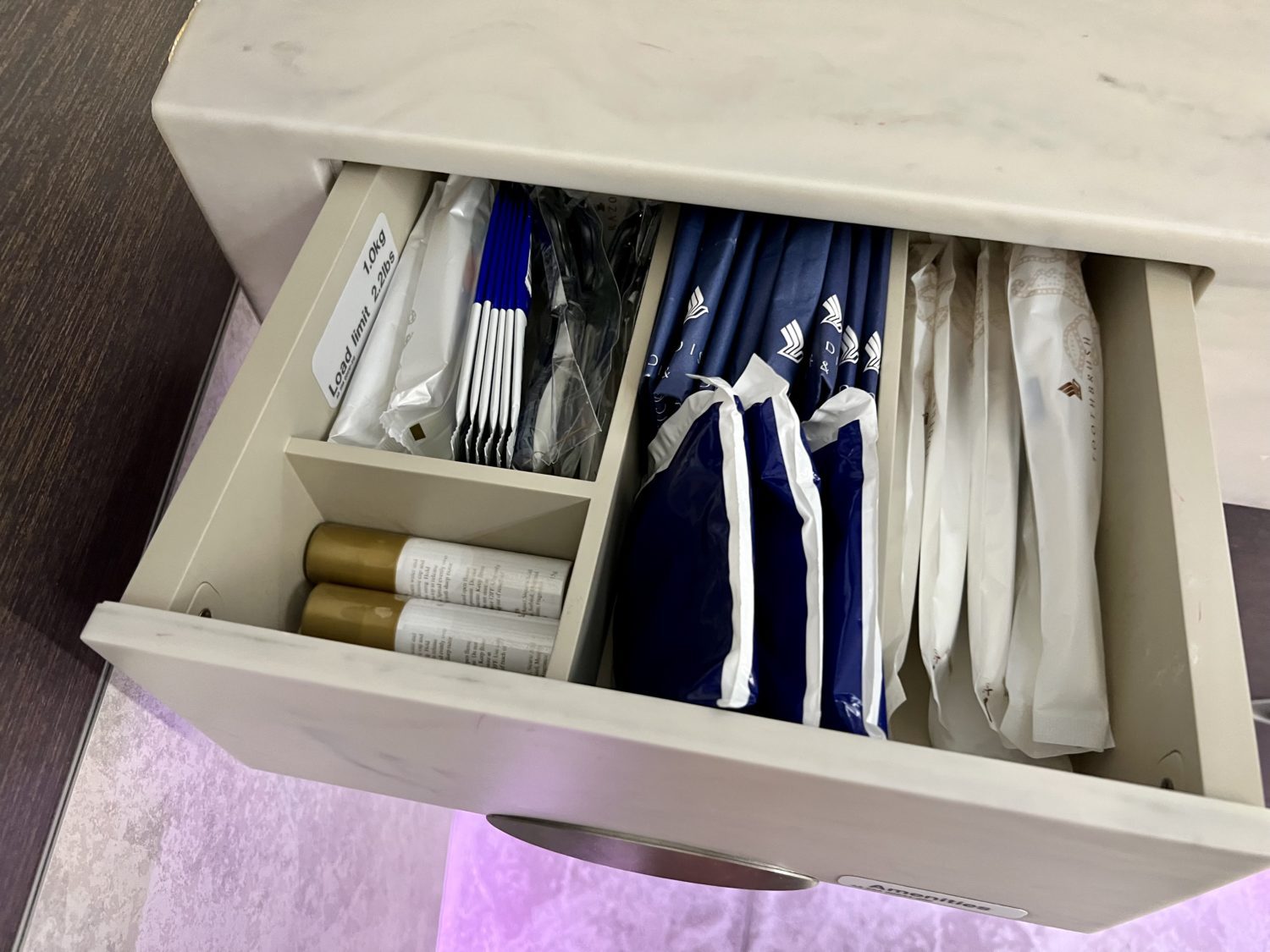 Singapore Airlines first class amenities