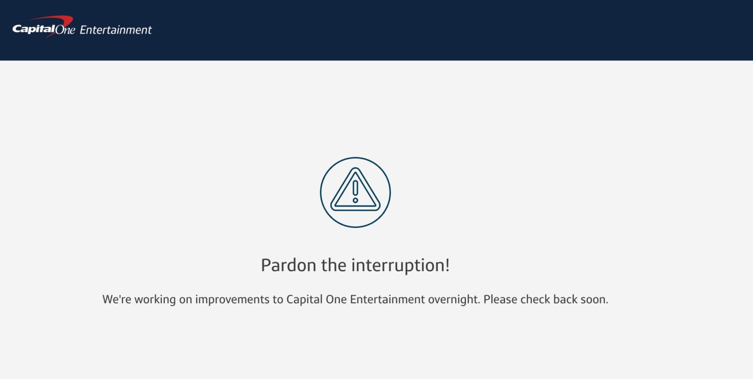 capital one entertainment portal